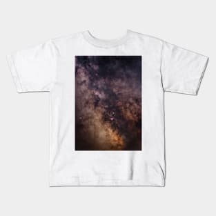 Galactic core of the Milky Way Kids T-Shirt